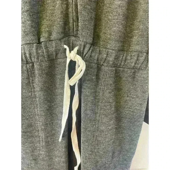 NWOT BOBI Womens Grey long sleeve Jumpsuit Drawstring Waist Size Small SOFT WARM - Picture 4 of 4